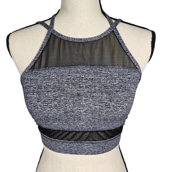 Pink Ultimate Unlined Sports Bra, Size Medium, Black/White - Picture 1 of 13